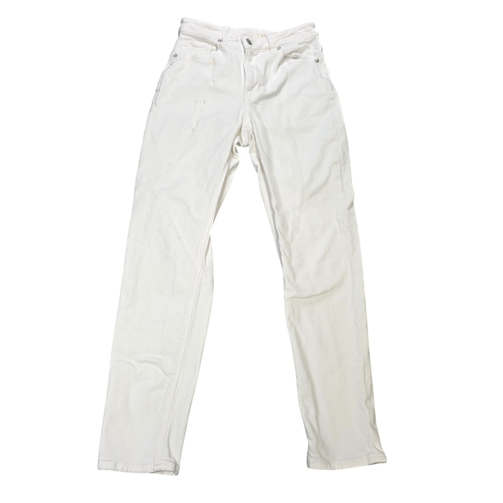 American Eagle Stretch Mom Jeans Women's Size 2 Regular White Wash High Rise